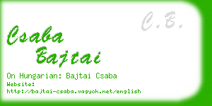 csaba bajtai business card
